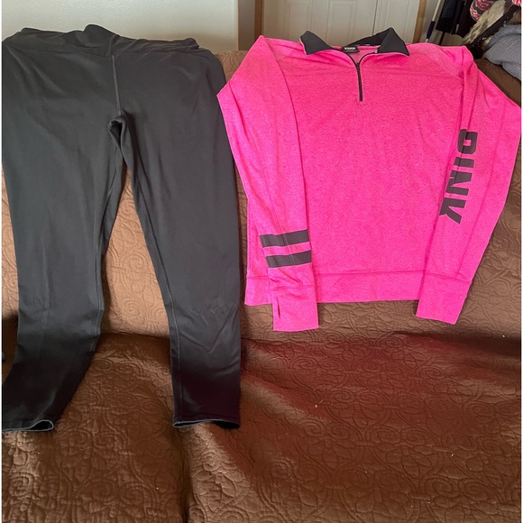 PINK Victoria's Secret Pants - EUC CUTE VS PINK MATCHING OUTFIT SIZE LARGE